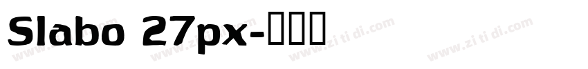 Slabo 27px字体转换